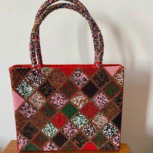 Beautiful two-sided beaded  purse